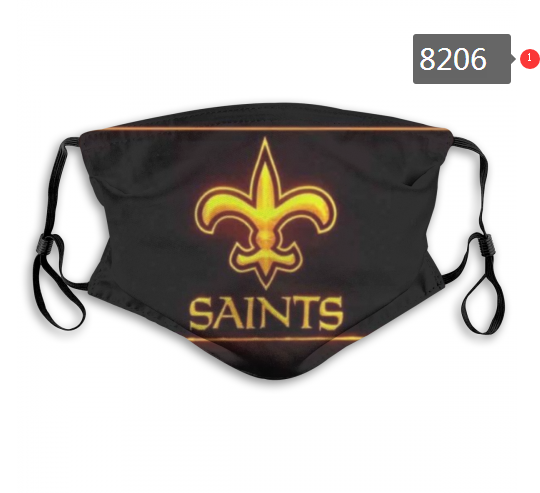 NFL 2020 New Orleans Saints #7 Dust mask with filter->nfl dust mask->Sports Accessory